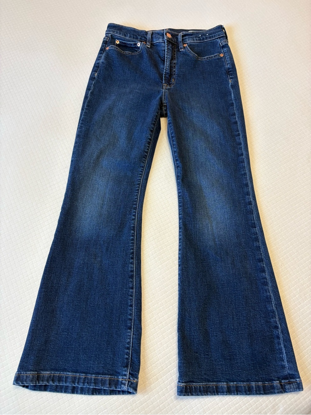 Gap ‘70’s Flare High Rise’ dark wash jeans